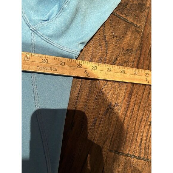 Kjus Mens 52 Large 1/2 Zip Pullover Performance Stretch Light Blue Golf - Picture 6 of 9